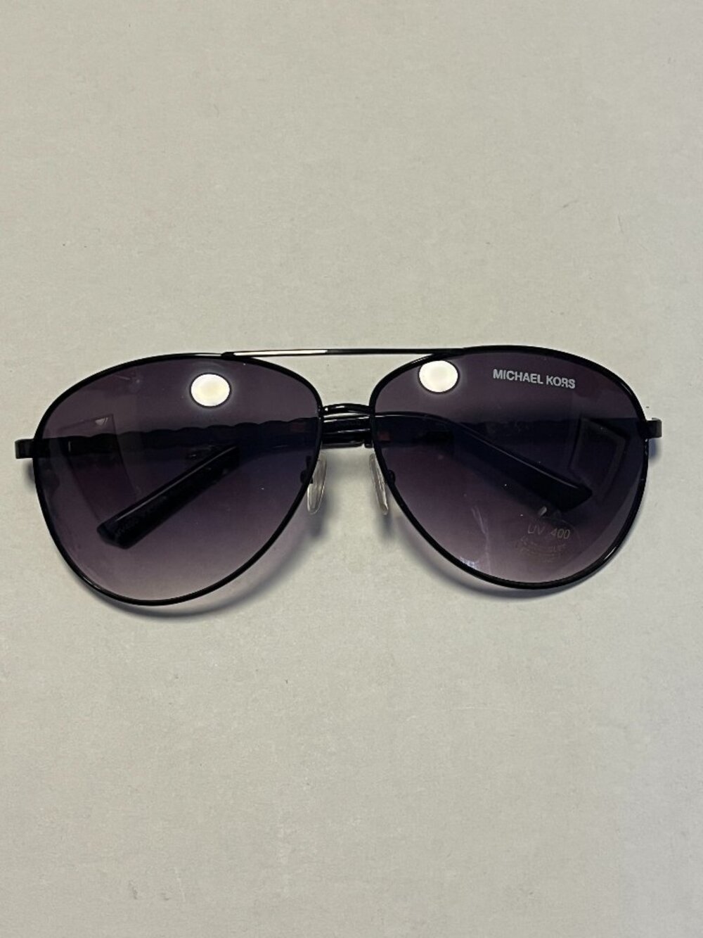 MICHAEL KORS KX5915 UV400 Black with Red Trim Aviator Sunglasses